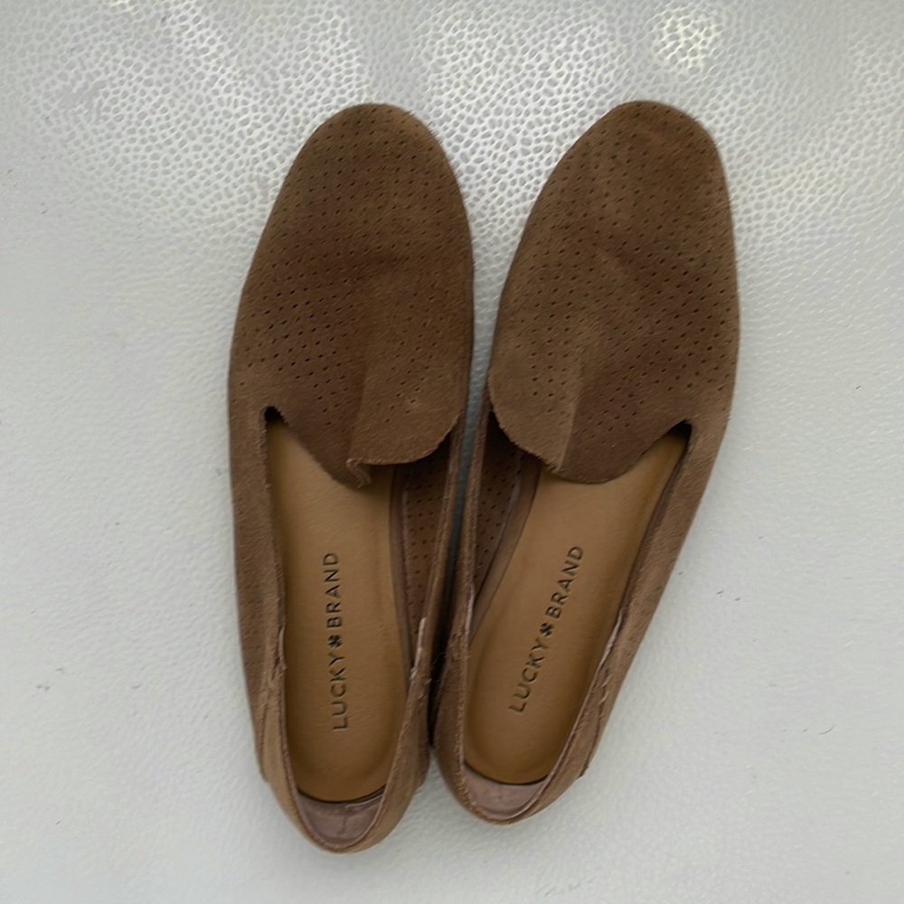 Lucky Brand Loafer Flats Tan Leather 8.5